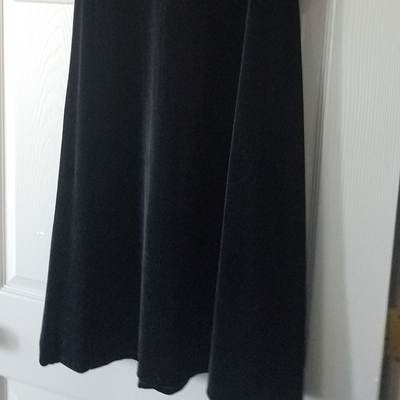 skirt black velvet, The Limited, maxi, size M - Picture 2 of 5